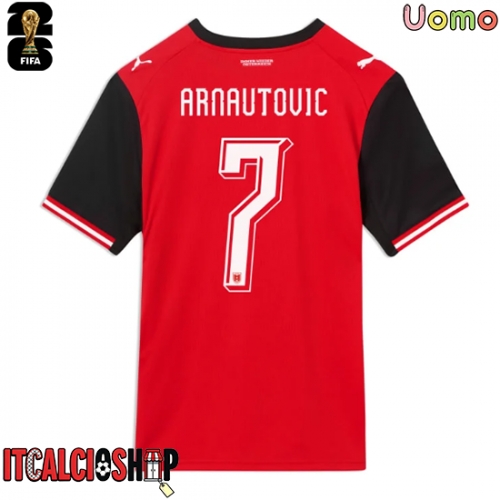 Austria Marko Arnautovic #7 Prima Maglia Mondiali 2026 Manica Corta